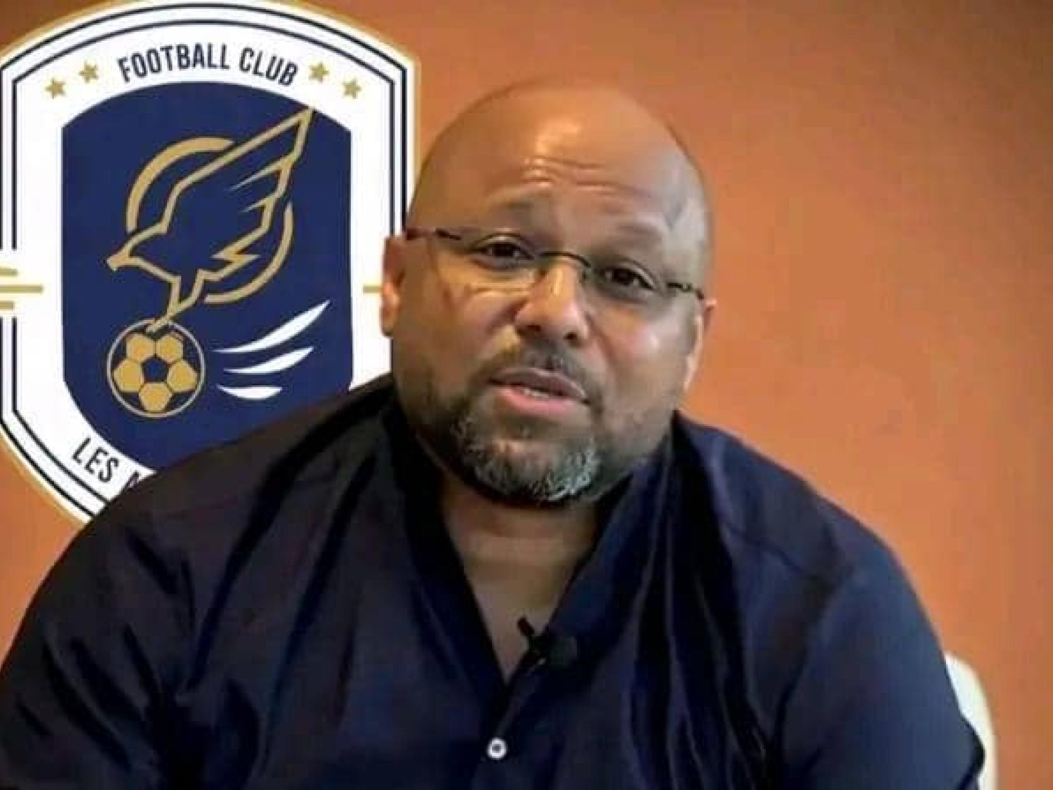 Perezida wa FC Les Aigles du Congo, Vidiye Tshipanda Tshimanga, yari yayiherekeje i Kigali