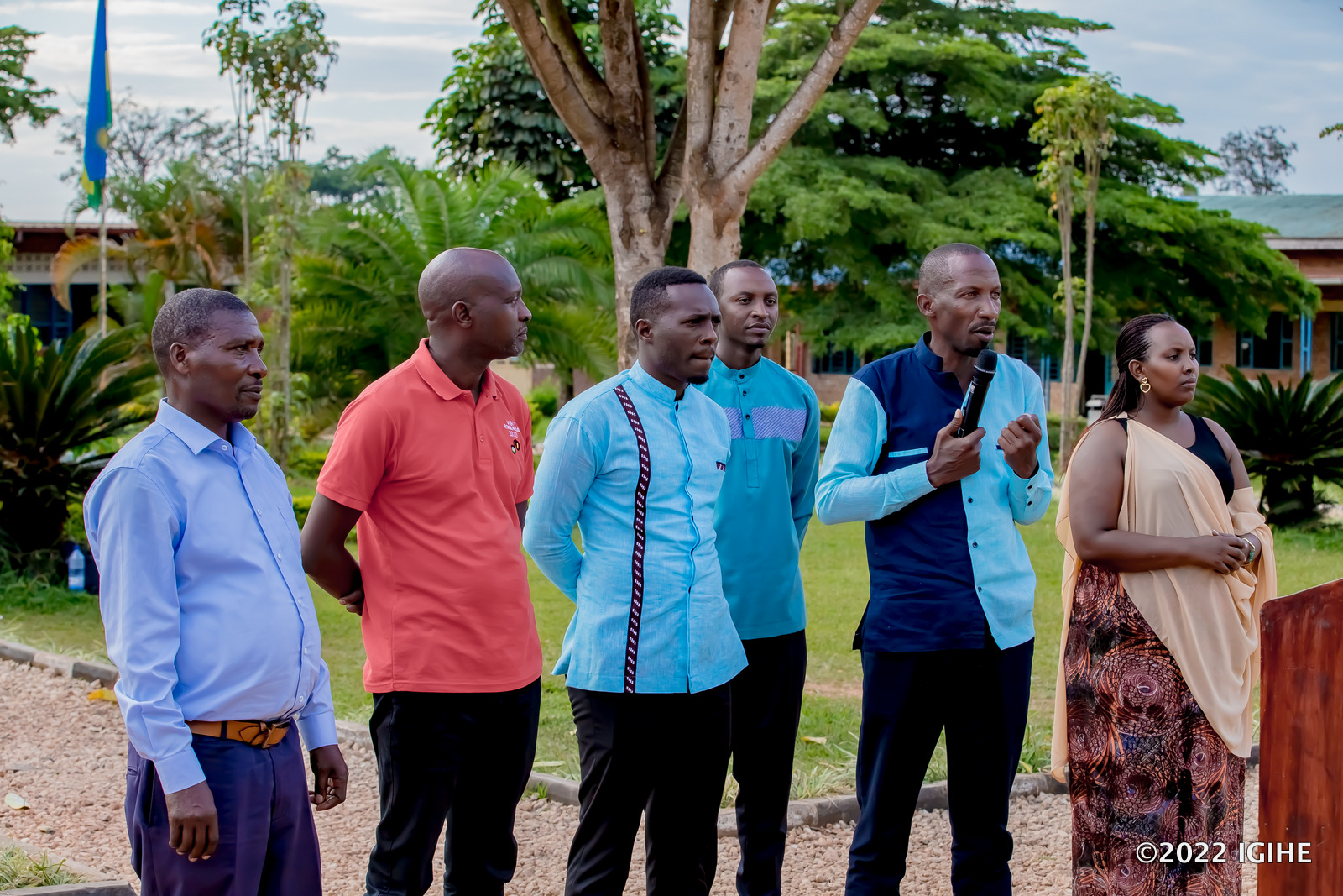 Bamwe mu bagize itsinda ryateguye igikorwa cya 'Garuka Ushime' muri EFOTEC