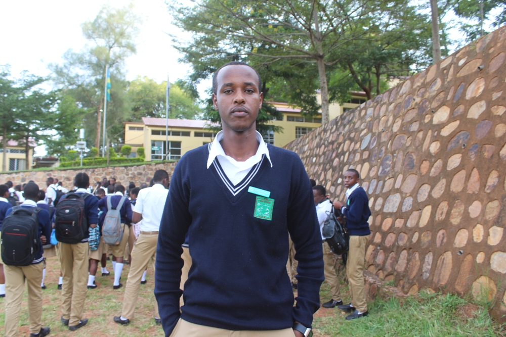 Umunyeshuri uhagarariye abandi muri Lycée de Kigali, Rwamanywa Justus