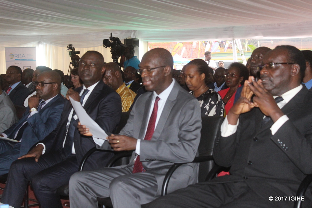 Minisitiri Kanimba, Minisitiri w'Intebe Anastase Murekezi, Gasamagera Benjamin na Nyamulinda Pascal, Umuyobozi w'Umujyi wa Kigali