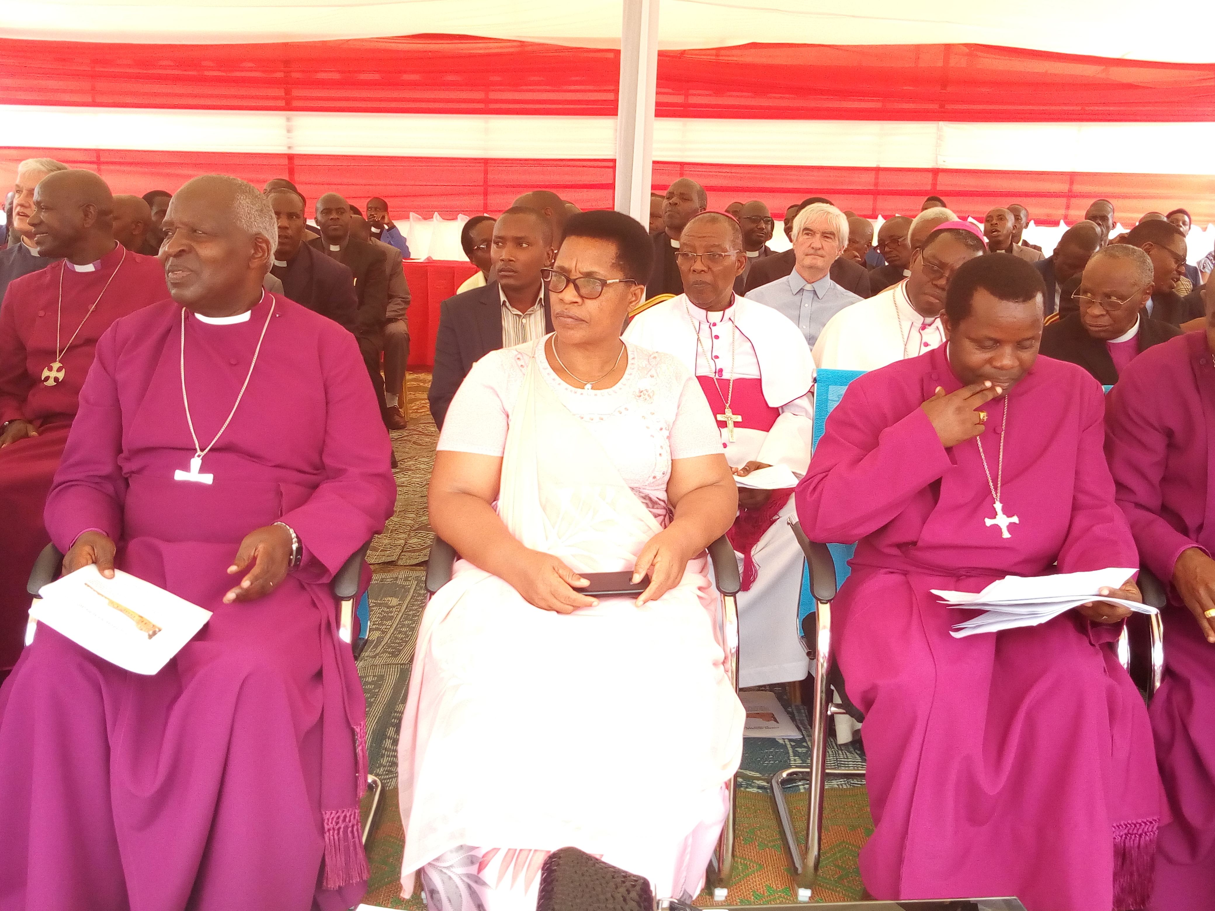 Guverineri w’Intara y’Amajyepfo, Marie Rose Mureshyankwano (Hagati)