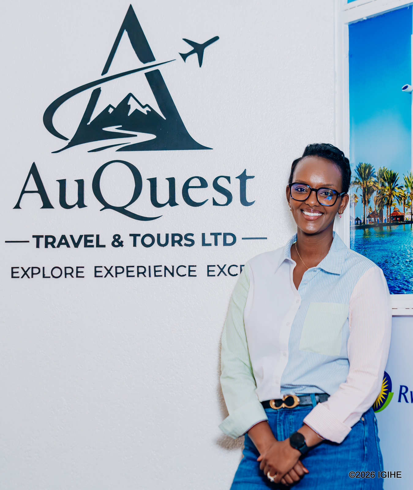 Miss Aurore uretse gucuruza amatike y'indege, anategura ingendo z'ubukerarugendo bw'imbere mu gihugu binyuze mu kigo cye 'AuQuest Travel&Tours Ltd'