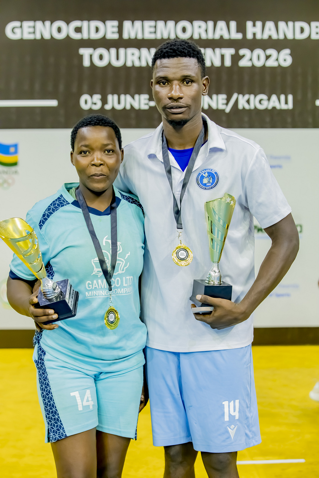 Iragena Joselyne na Mbesutunguwe Samuel bitwaye neza muri iri rushanwa mu bakobwa no mu bagabo