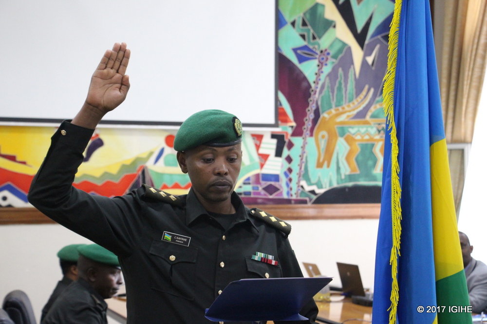 Capt Christian Kayitare arahira kuba umushinjacyaha wa gisirikare