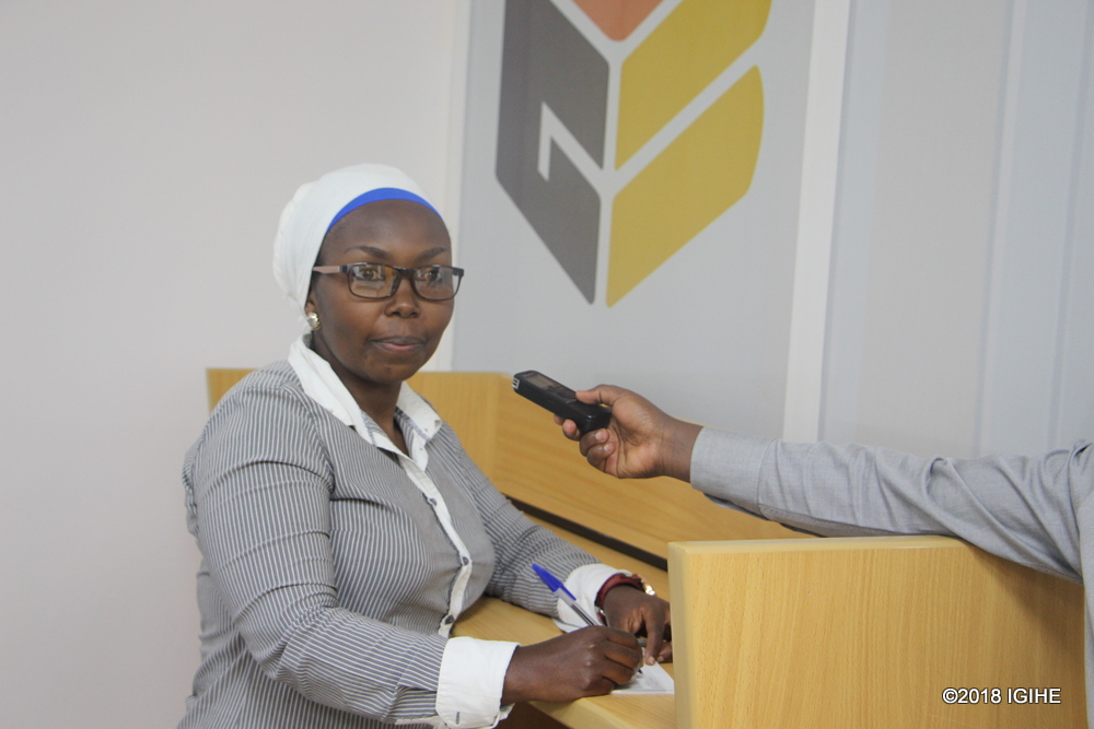 Kabano Perpétue, umwe mu bakiliya ba Cogebanque yishimiye ishami ryayo i Ngoma