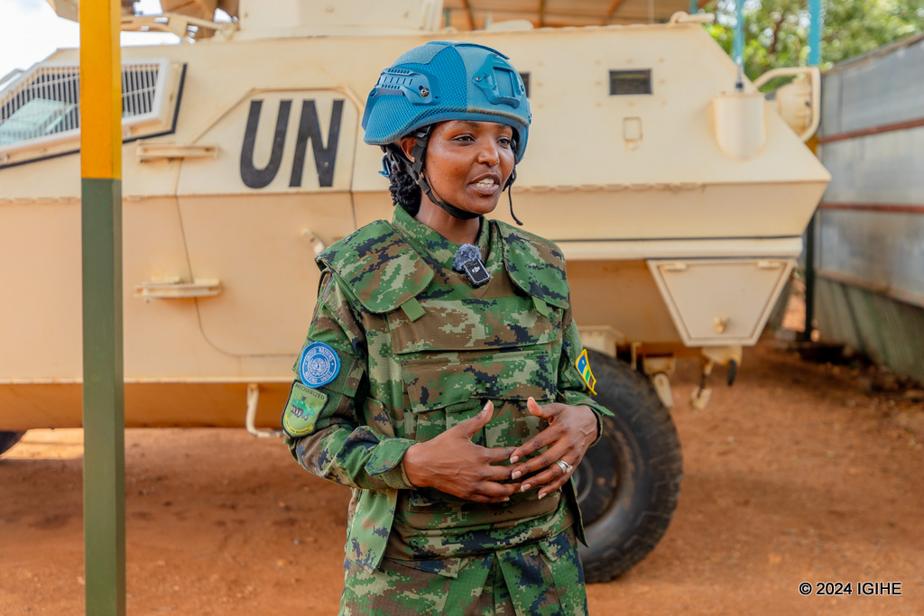 Cpl Ikirezi Marie Providence ni umwe mu basirikare b'u Rwanda bari mu butumwa bw'amahoro muri Sudani y'Epfo