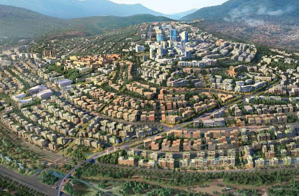 Imiterere ya kimwe mu bice bizaba bigize Umujyi wa Kigali mu 2050