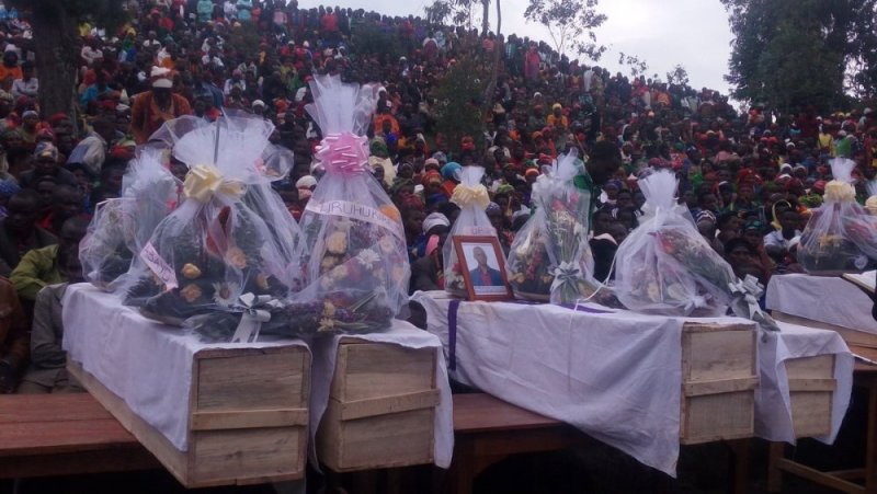 Abahitanywe n'inkuba mu Karere ka Nyaruguru bashyinguwe ku Cyumweru