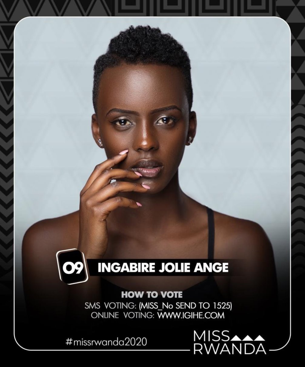 Ingabire Jolie Ange yari afite nimero 9 muri Miss Rwanda 2020