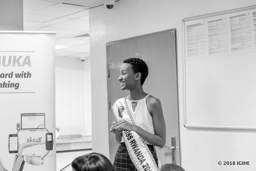 Miss Iradukunda yari afite akanyamuneza