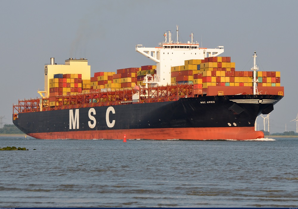 Ubwato bugenzurwa n'Ikigo cyo muri Portugal cya MSC Aries bwaganaga muri Israel bwashimuswe na Iran