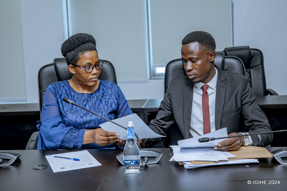 Ishimwe Moise ubwo yatangaga kandidatire ye