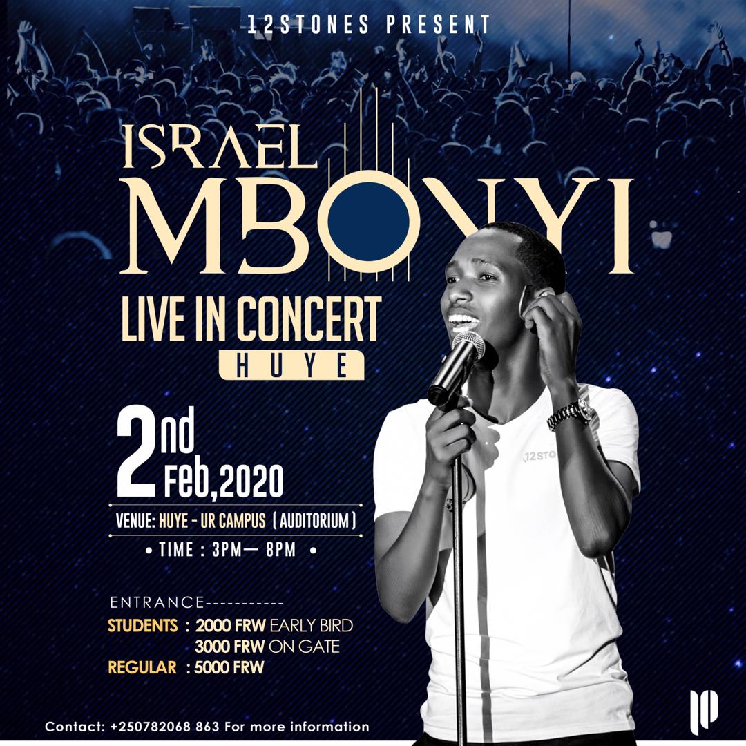 Israel Mbonyi agiye gususurutsa abanyeshuri bo muri Kaminuza y’u Rwanda i Huye