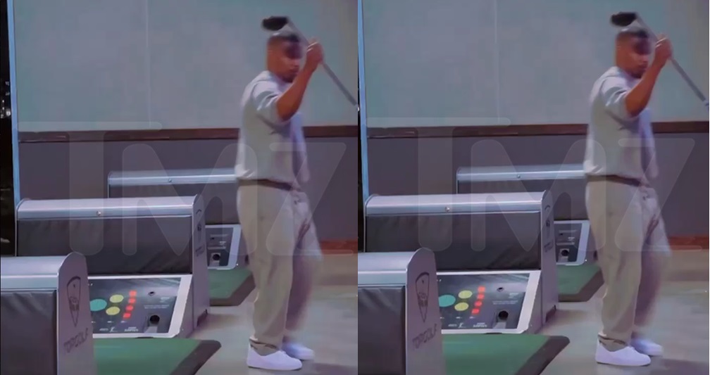 Jamie Foxx yagaragaye akina Golf