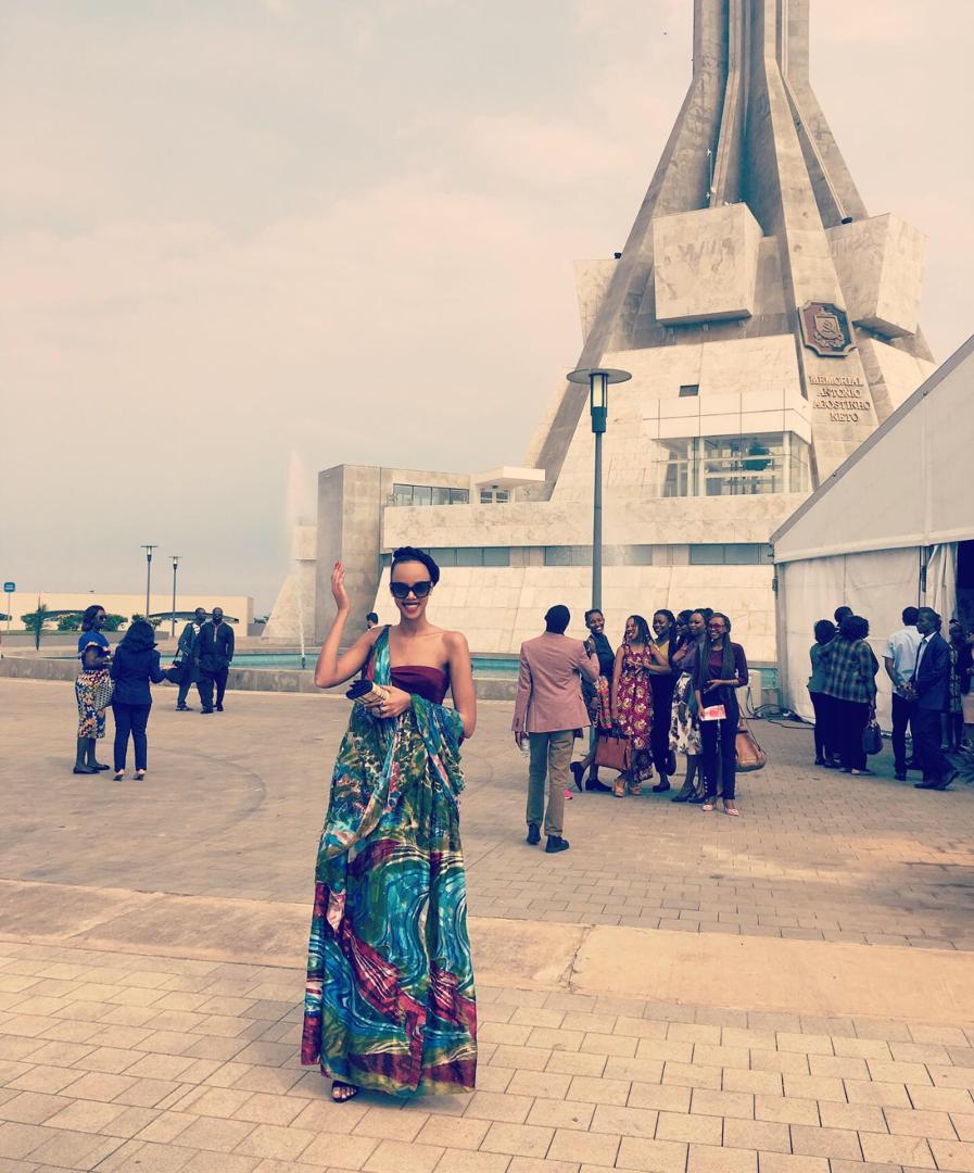 Jolly Mutesi muri Angola yitabiriye inama yakenyeye kinyarwanda
