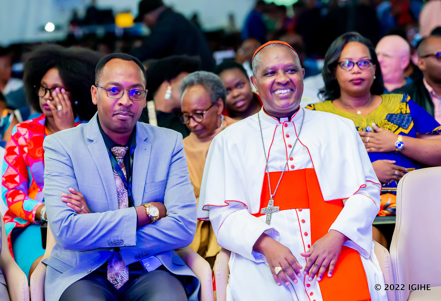 Antoine Kambanda ari kumwe na Dr Nzayisenga uyobora Chorale de Kigali