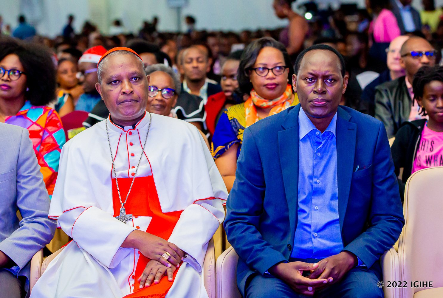 Cardinal Kambanda na Perezida w'Urukiko rw'Ikirenga Dr Faustin Ntezilyayo