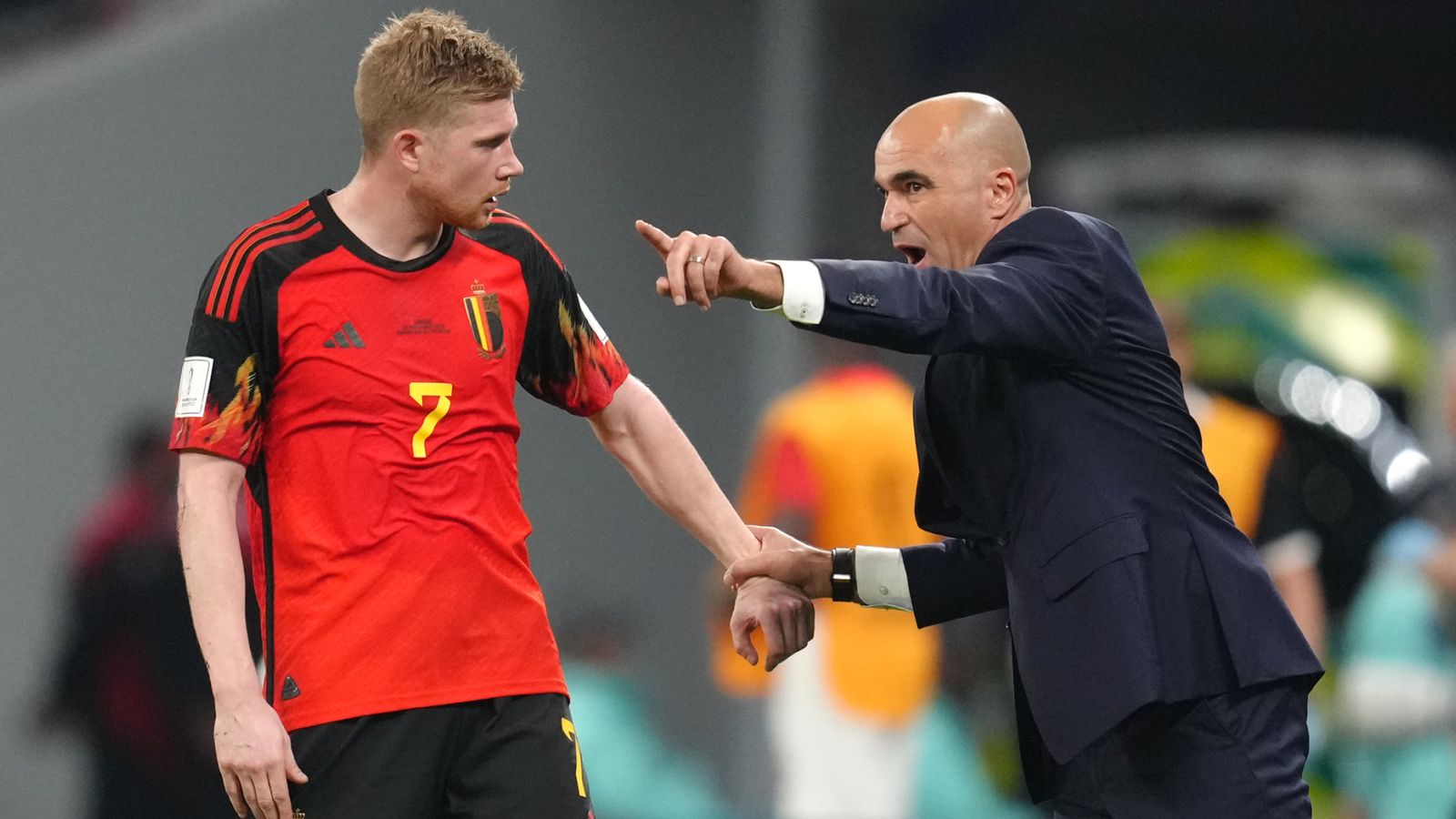 Kevin de Bruyne aganira n'Umutoza we Roberto Martinez