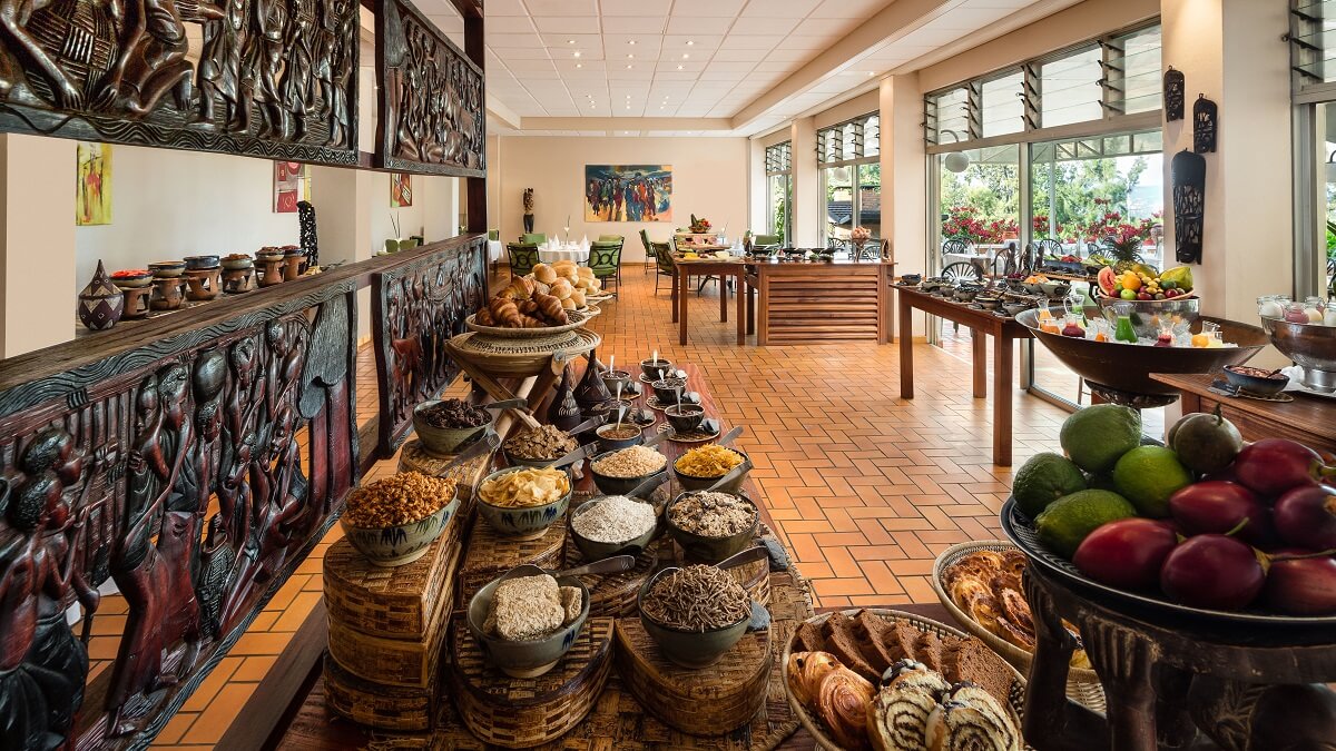 Iyi hotel igira amafunguro aryohera benshi