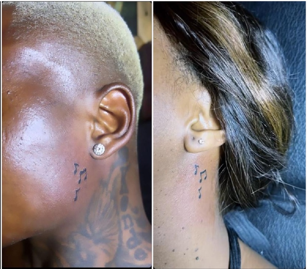 Laika na Harmonize baheruka kwishyiraho Tatoos zimwe