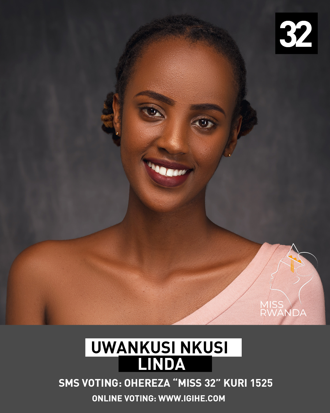 Uwankusi Nkusi Linda afite nimero 32 muri Miss Rwanda 2021