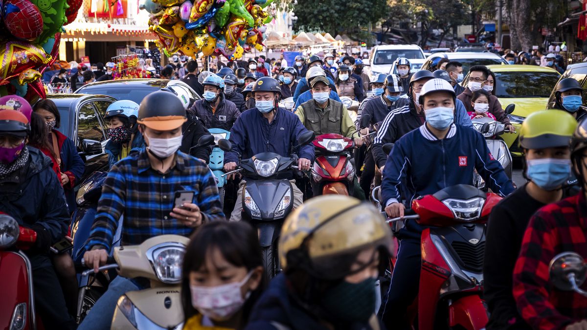 Moto muri Vietnam zihaboneka ku bwinshi ku buryo mu mihanda ziba ari nyinshi