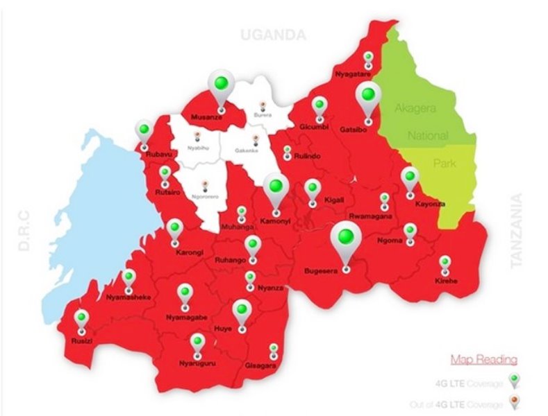 62% by'u Rwanda bigerwaho n'umuyoboro wa 4G LTE itangwa na KT Rwanda Networks