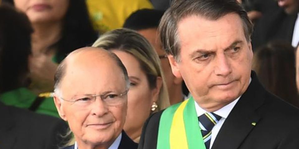Edir Macedo (ibumoso) hano yari kumwe na Perezida wa Brésil Jair Bolsonaro