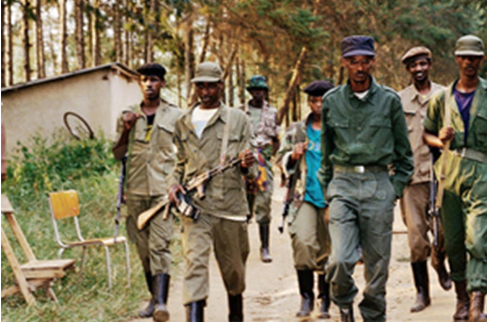 Major Paul Kagame ayoboye ingabo ku rugamba rwamaze imyaka hafi ine