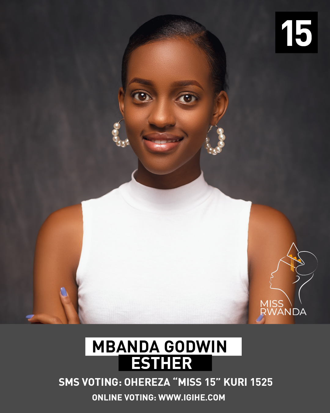 Uburyo washyigikira Mbanda Godwin nimero 15 mu irushanwa rya Miss Rwanda 2021