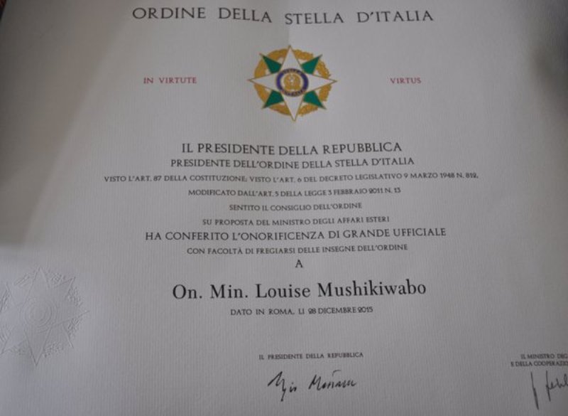 Umudari Mushikiwabo yahawe