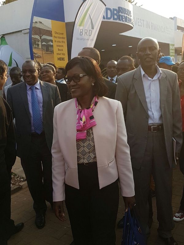 Meya w'Umujyi wa Kigali Mukaruliza na yitabiriye umuhango wo gufungura expo ku mugaragaro