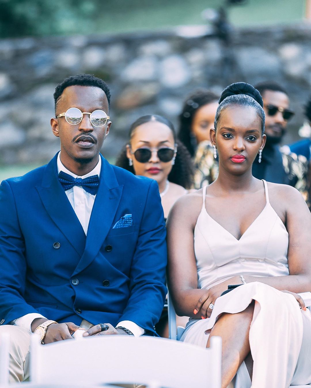 Miss Aurore Kayibanda ari mu bari bitabiriye ubu bukwe