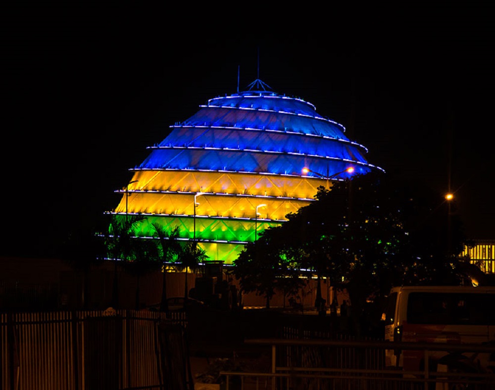 Kigali Convention Center yubatswe mu ishusho y'inzu za Kinyarwanda zo hambere