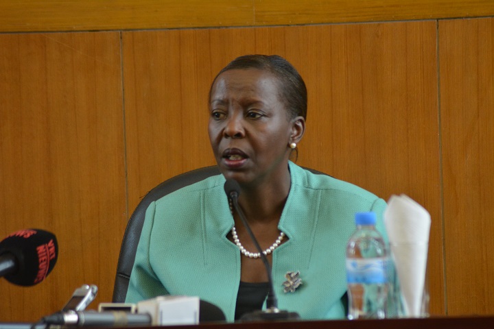 Minisitiri w'Ububanyi n'amahanga akaba n'umuvugizi wa Leta y'u Rwanda, Louise Mushikiwabo