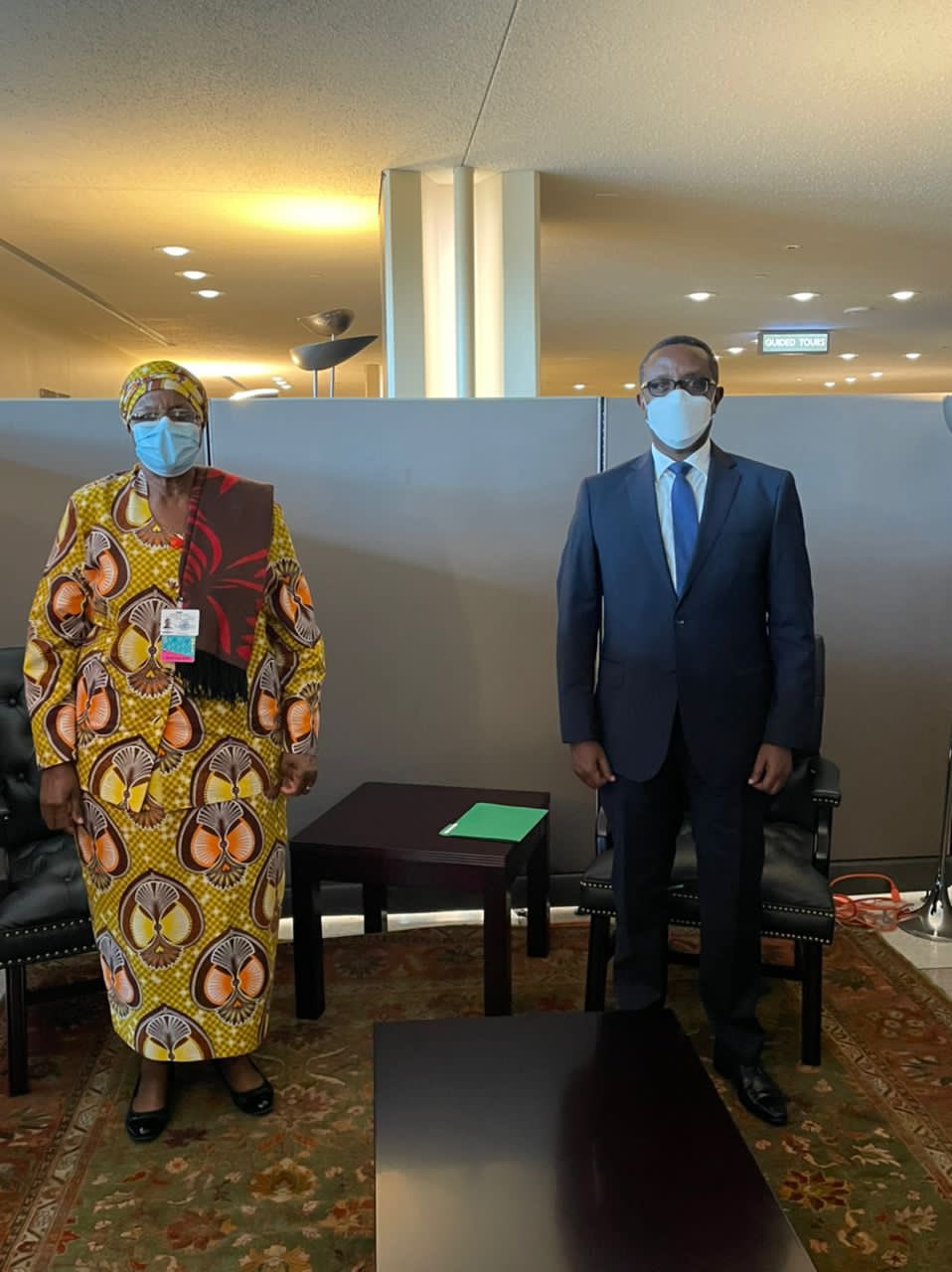 Netumbo Nandi-Ndaitwah, Minisitiri w’Ububanyi n’Amahanga wa Namibia yaganiriye na Dr Vincent Biruta