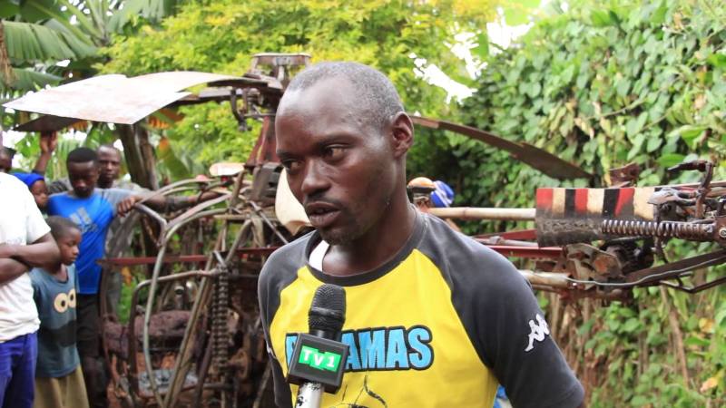 Ntirimeninda amaze imyaka 18 agerageza gukora indege