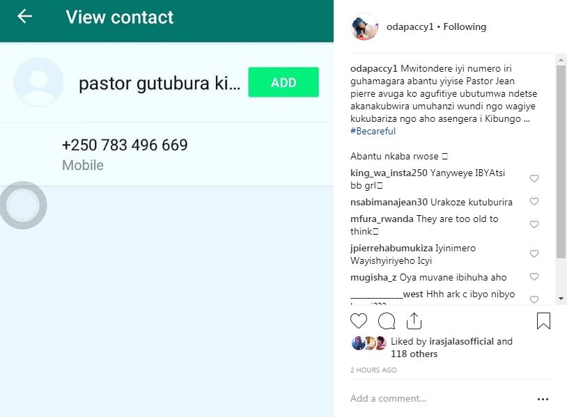 Paccy yasabye abantu kwirinda uyu mutekamutwe