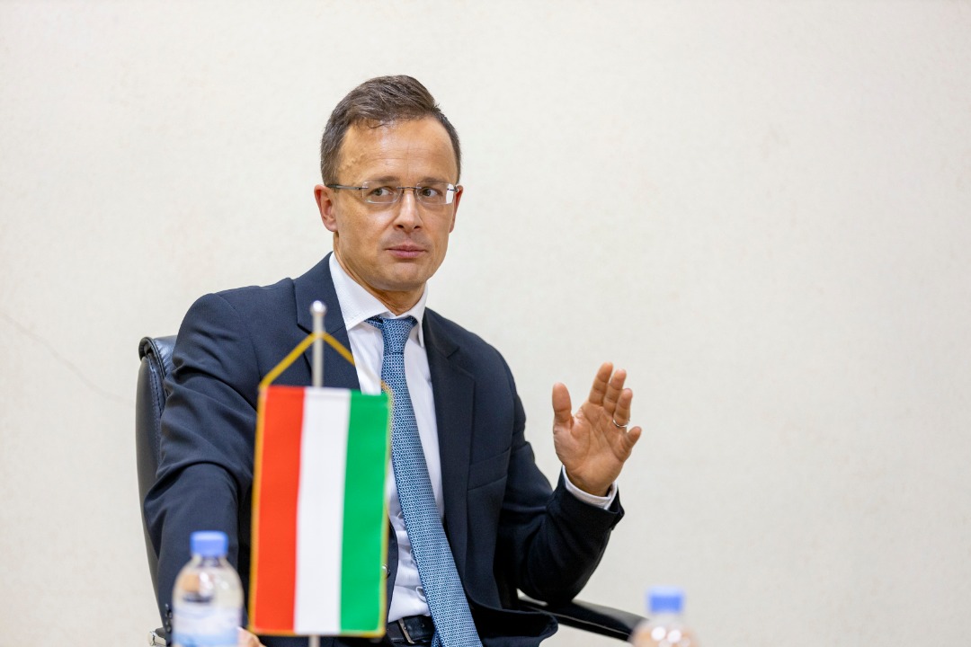 Péter Szijjártó ni Minisitiri w’Ububanyi n’Amahanga n’Ubucuruzi wa Hongrie kuva mu 2014
