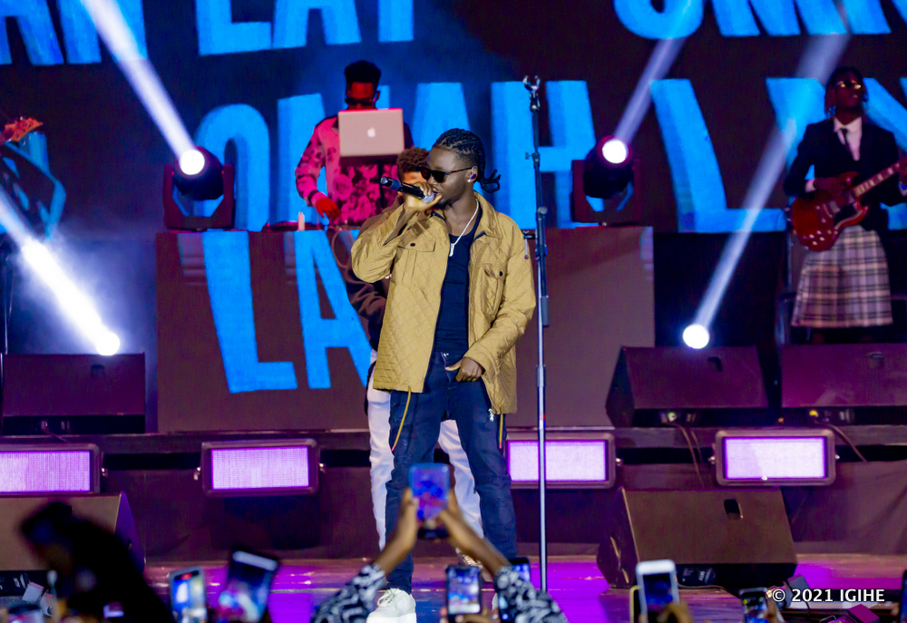 Omah Lay yishimiwe mu gitaramo cye cya mbere yakoreye i Kigali