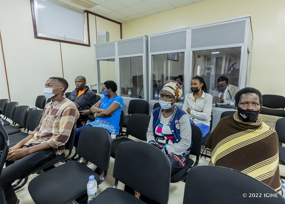 Bamwe mu baregera indishyi bitabiriye igikorwa cyo gusoma urubanza