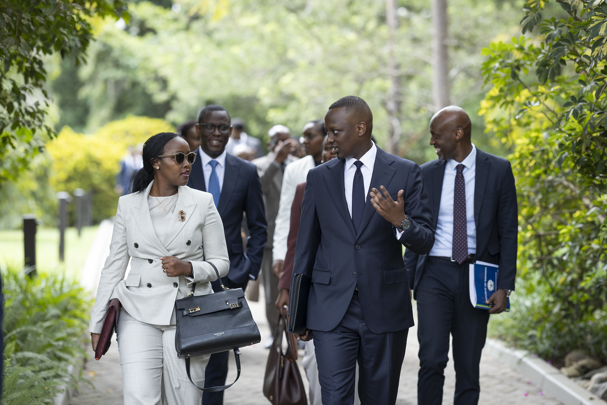 Minisitiri Ingabire Paula na Dr Yvan Butera bageze kuri Village Urugwiro bungurana ibitekerezo