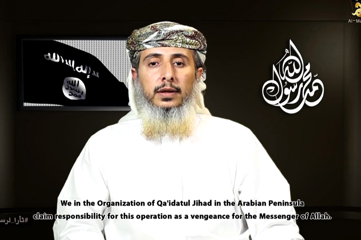 Al-Ansi atangaza ko Al Qaeda ari yo yagabye igitero kuri Charlie Hebdo