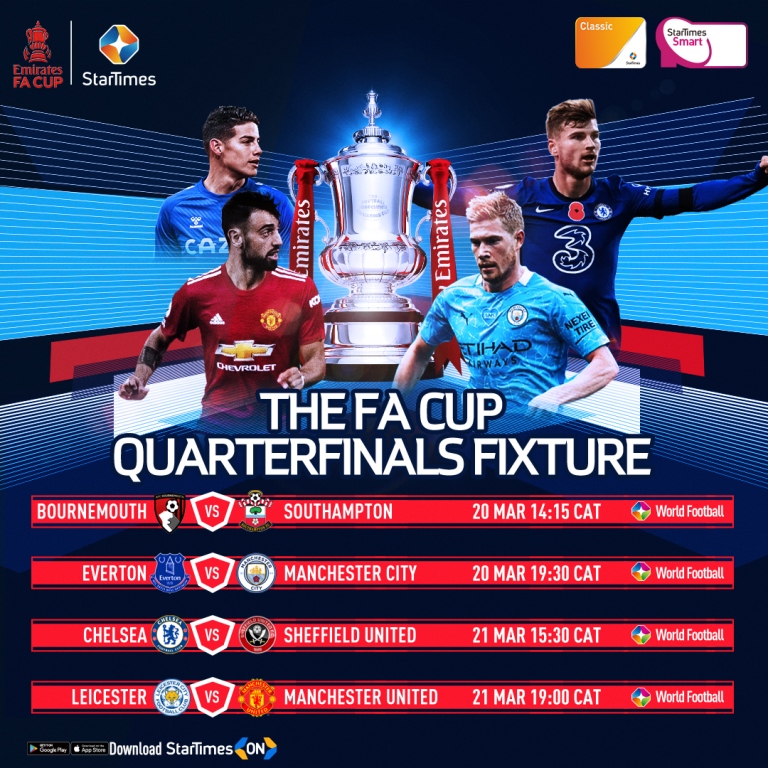 StarTimes izerekana imikino ya 1/4 cya FA Cup mu mpera z'icyumweru