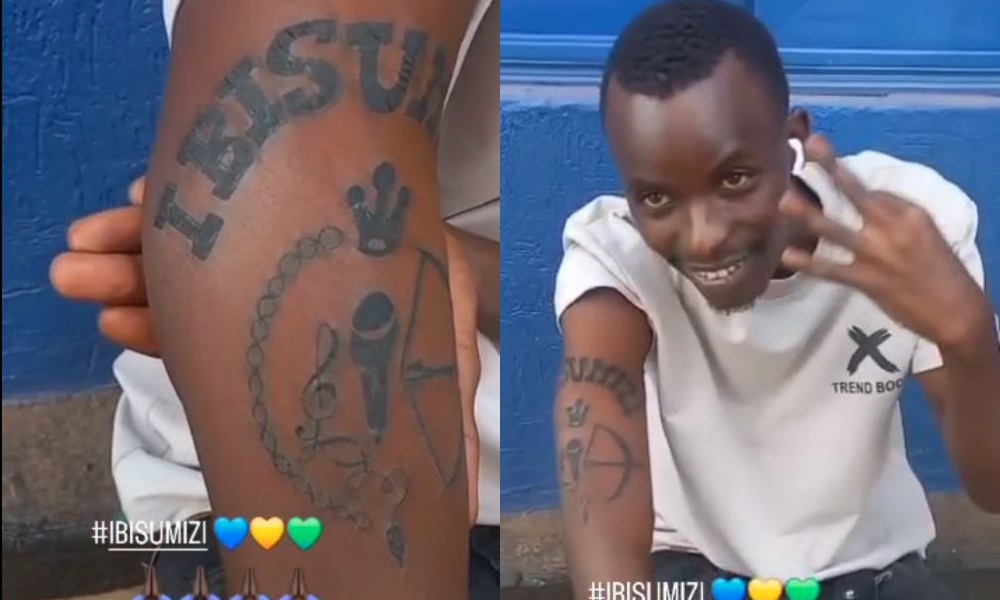 Uyu musore nawe yishushanyijeho ibisumizi mu rwego rwo kwerekana urukundo afitiye Riderman