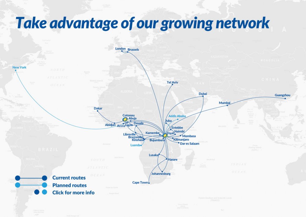 Ibyerekezo bisanzwe n'ibishya biteganywa gutangizwa na RwandAir