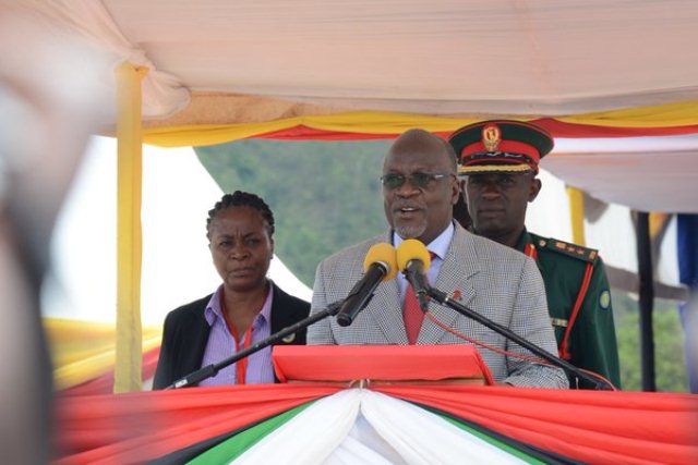 Mu ijambo rye Perezida Magufuli yavuze ko uruzinduko rwe mu Rwanda rugamije kunoza umubano w'ibihugu byombi