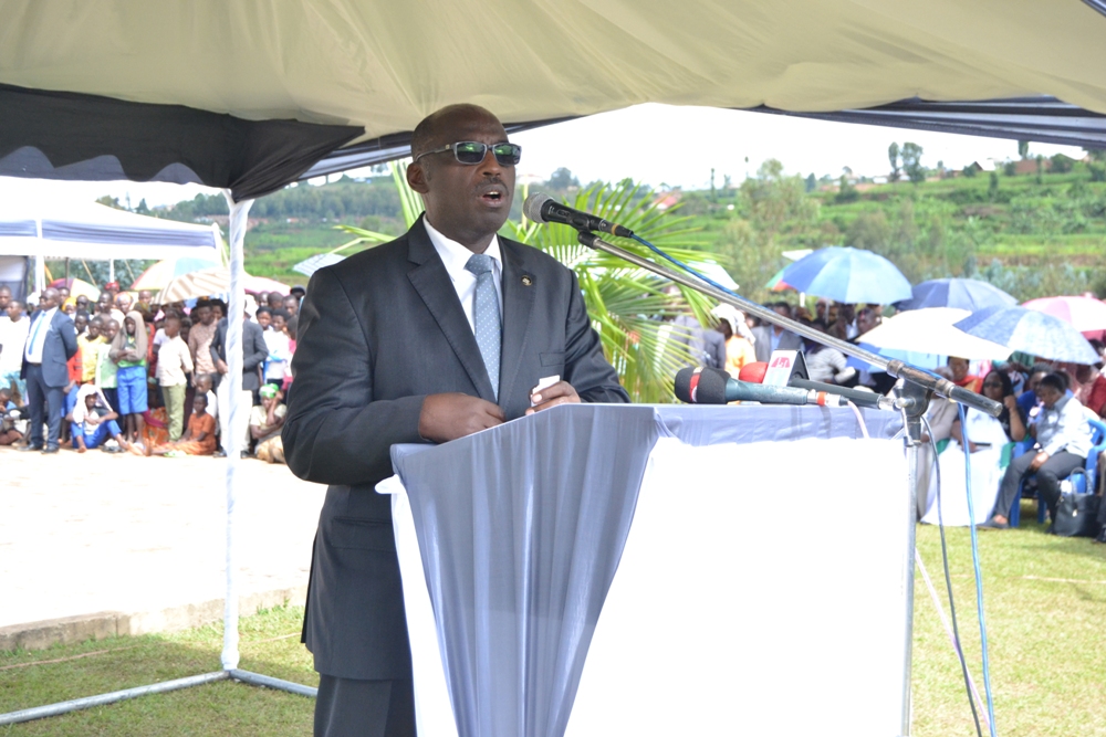 Rwamuhizi Fidèle wari uhagarariye imiryango yashyinguye abayo bazize Jenoside yakorewe Abatutsi