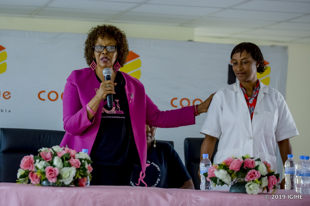 Philippa yagaragaje ko ibanga ryo kwirinda kanseri y’ibere ari ukwisuzumisha bihoraho, gukora siporo buri munsi, gufungura neza, konsa igihe kinini ku bagore n’ibindi