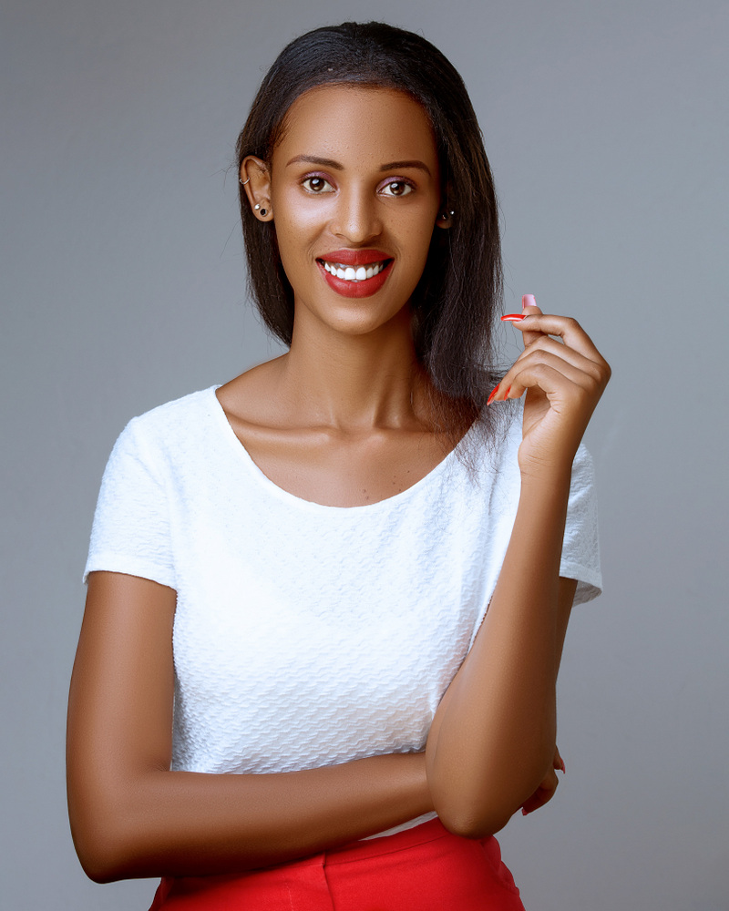Gaju Evelyne yongeye kwitabira Miss Rwanda ku nshuro ya kabiri yikurikiranya /Ifoto: Muhizi Serge -IGIHE